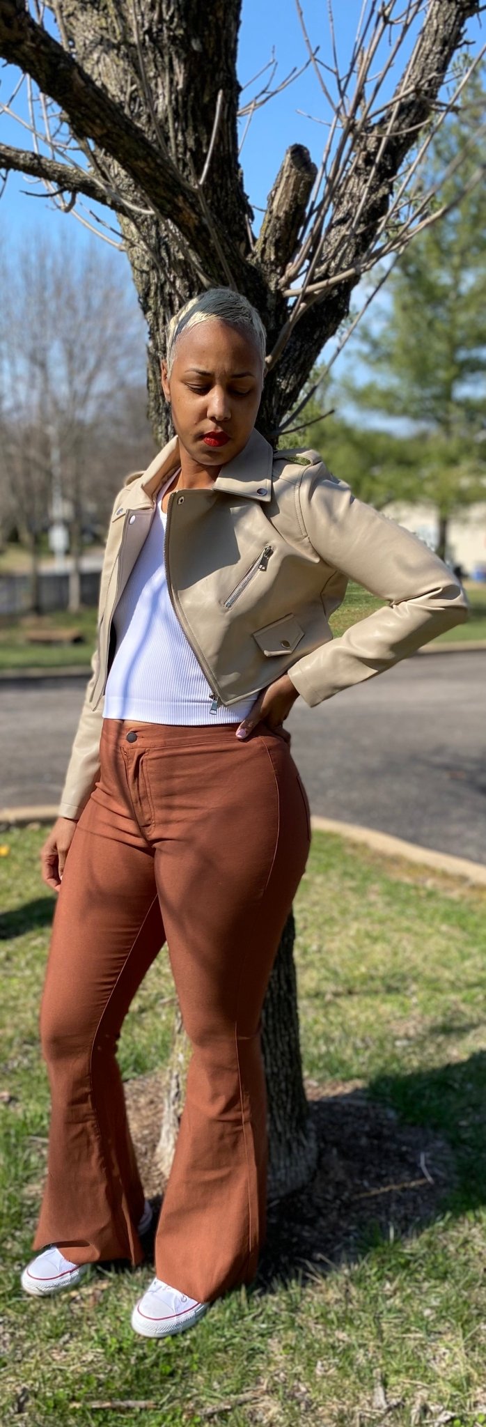 Brown wide leg pants - Misfits Clothing Boutique