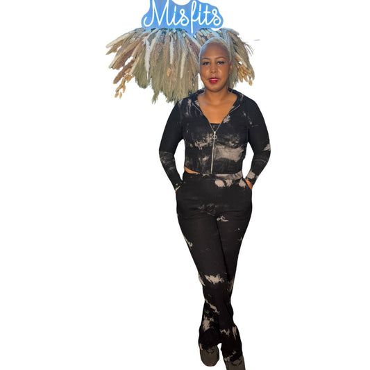 tie dye jersey 3 pieces set - Misfits Clothing Boutique