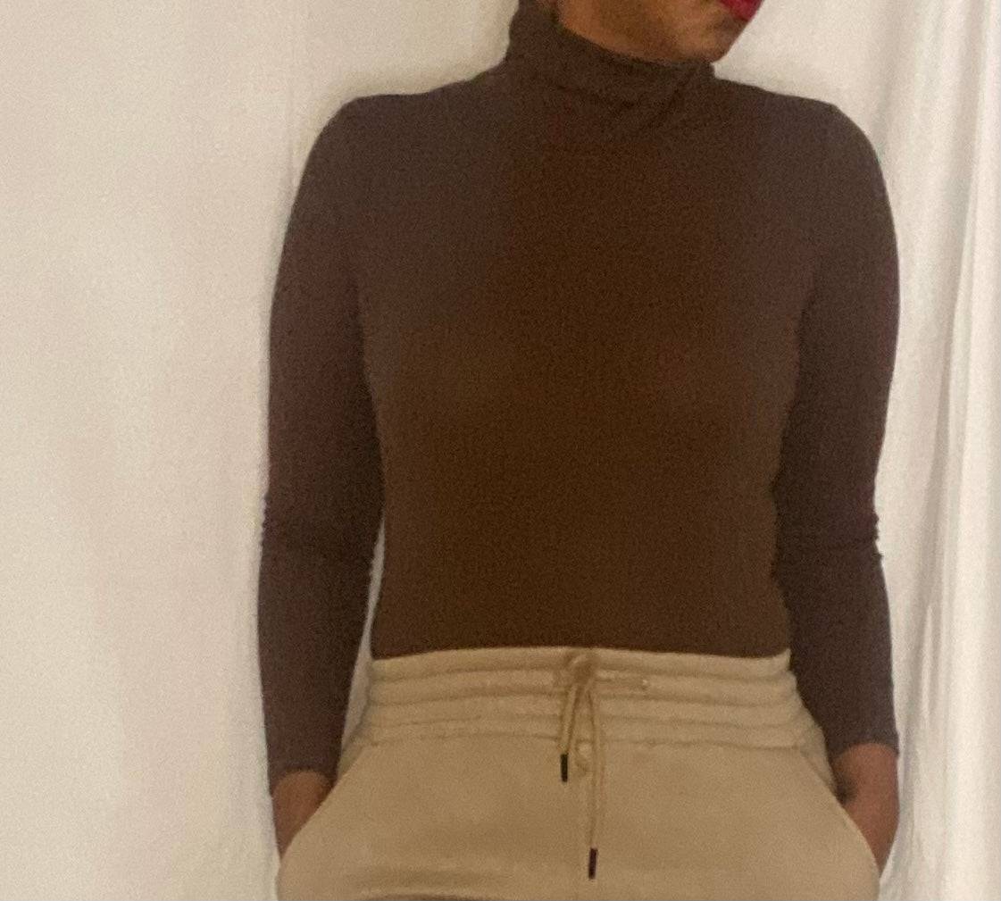Multi Ribbed Turtleneck Mock Neck Bodysuit - Misfits Clothing Boutique